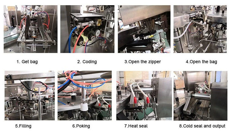 Flat Pouch Rotary Packaging Machine For Chocolate Cookies Automatic