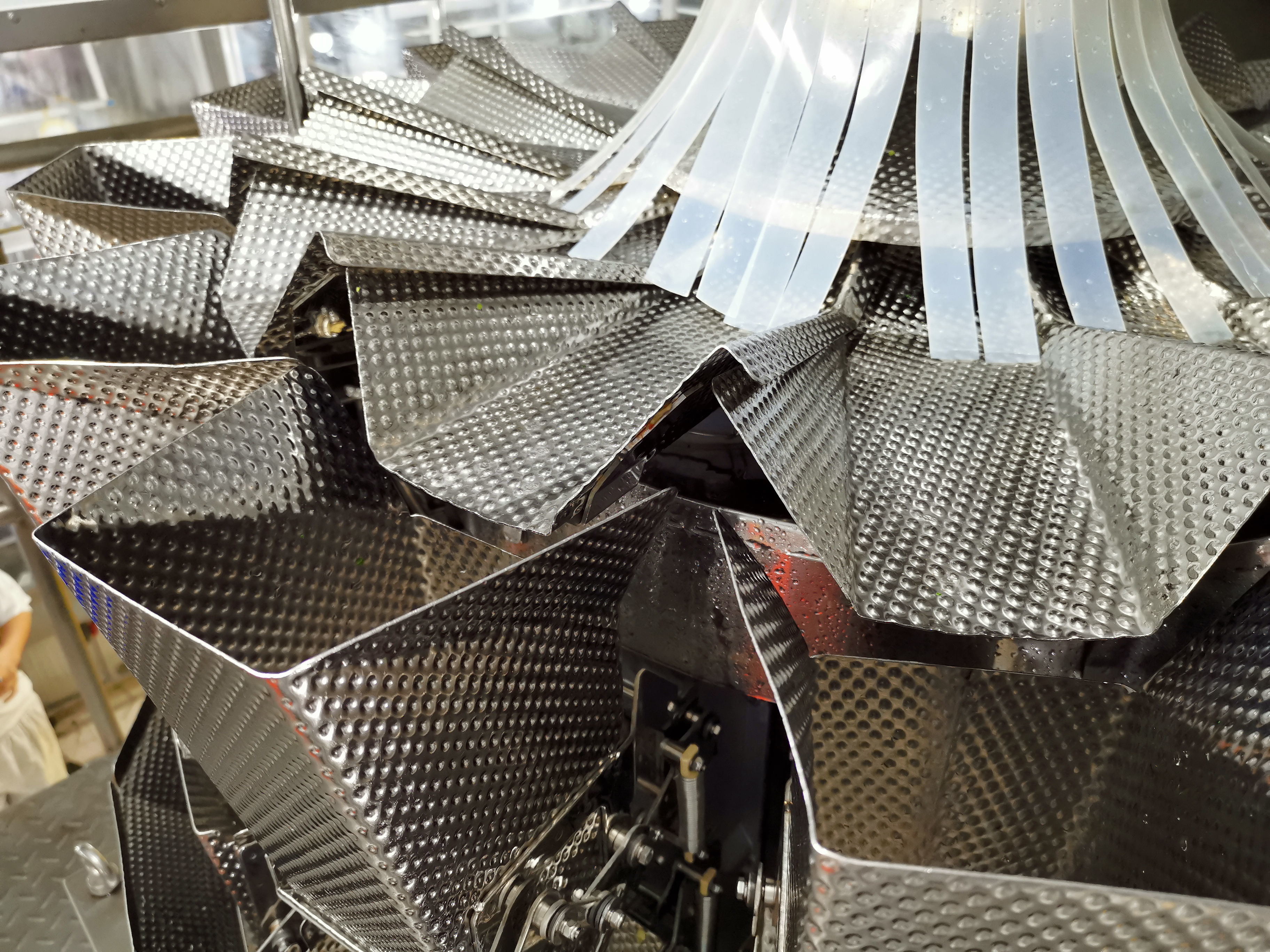 SS304 Frame Dimple Surface 2000g Multihead Weigher
