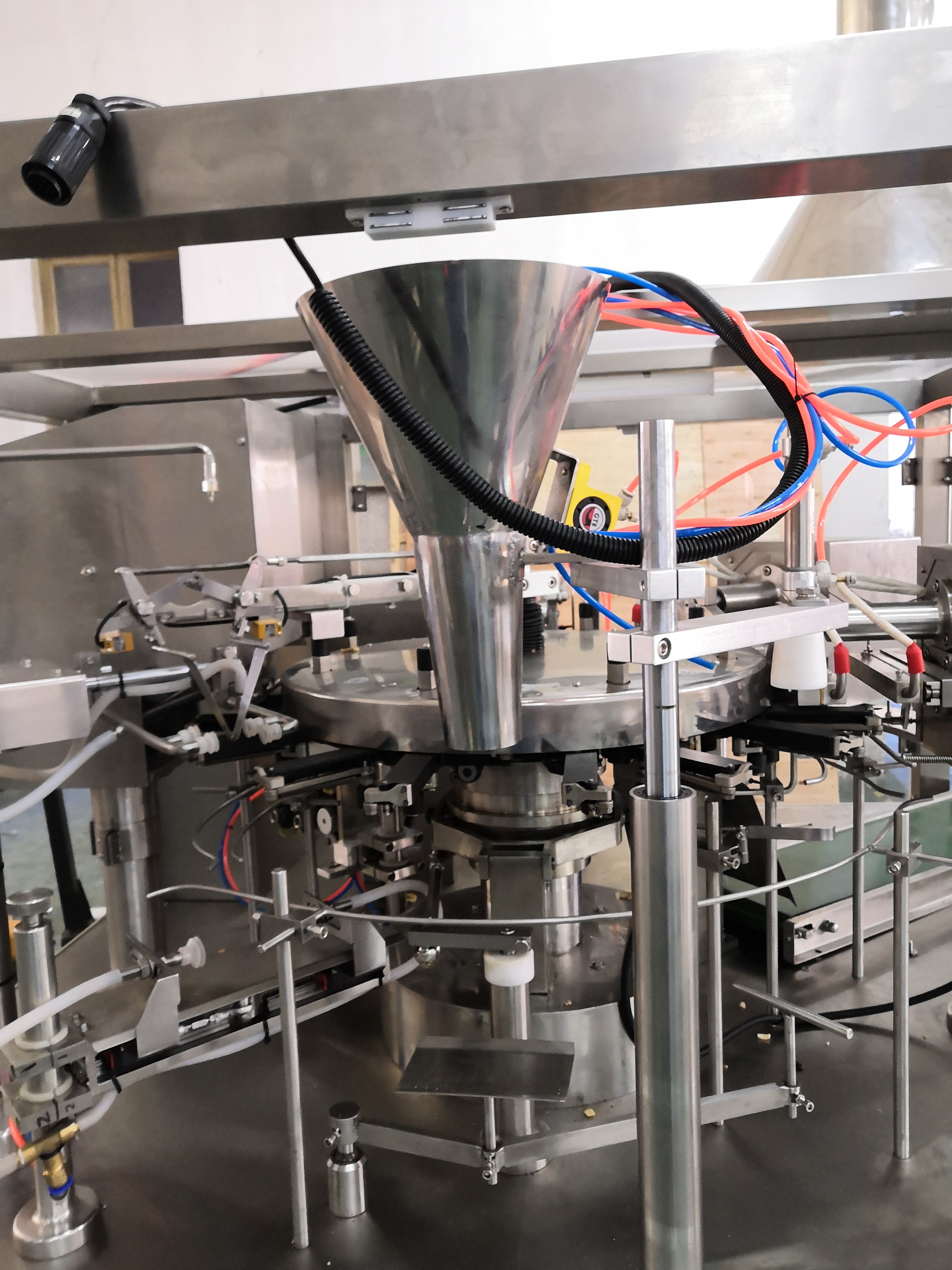 PLC Automatic Rotary Packing Machine With Multihead Weigher