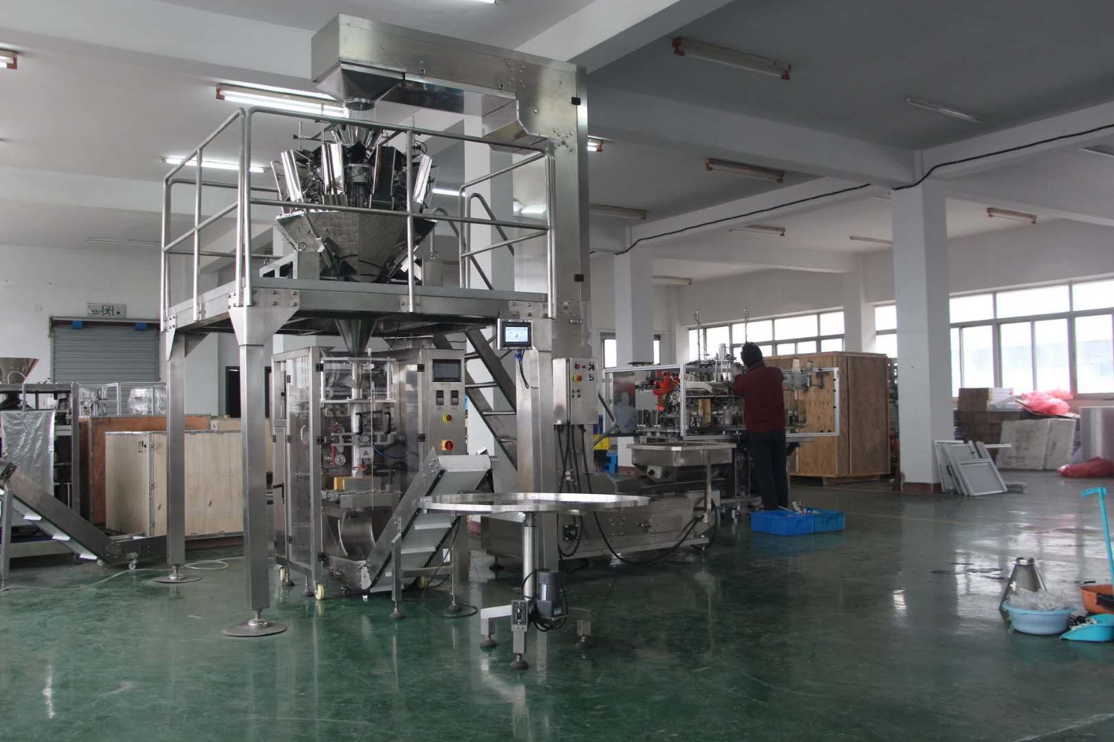 High Speed 50bags/Min Sugar Vertical Pouch Packing Machine PLC Control