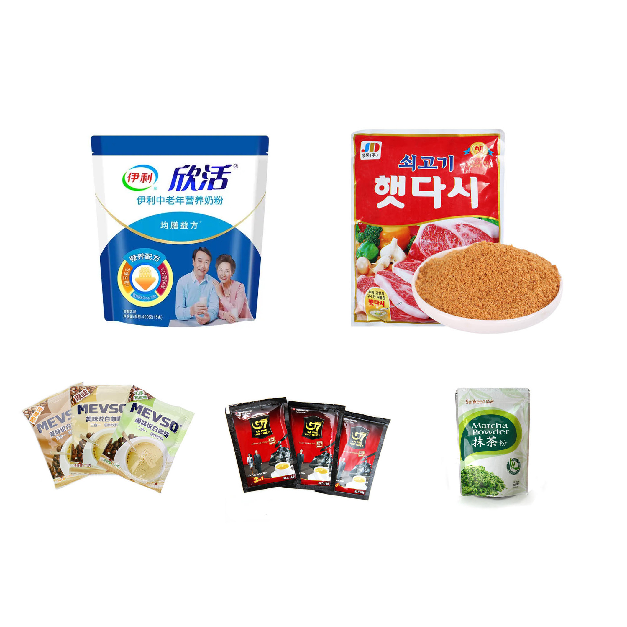 1% Accuracy Zipper Bag Packing Machine Milk Powder Coffee Powder